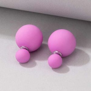 Double-sided Sphere Shaped Stud Earrings